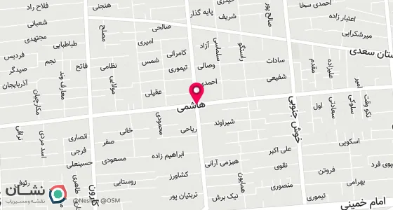 نقشه موقعیت تقریبی دفتر: خیابان قصرالدشت ، تقاطع خیابان هاشمی ، پلاک 439