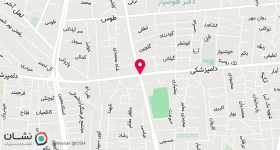نقشه موقعیت تقریبی دفتر: تهران ، خیابان دامپزشکی ، نرسیده به 21 متری جی ، کوچه شهید محمدی مخبر ، بن بست شاملو ، پلاک2 ، طبقه اول