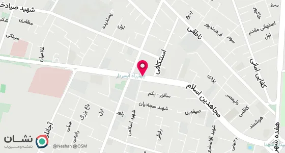 نقشه موقعیت تقریبی دفتر: خیابان مجاهدین اسلام ، پلاک 236 ، طبقه اول واحد 2