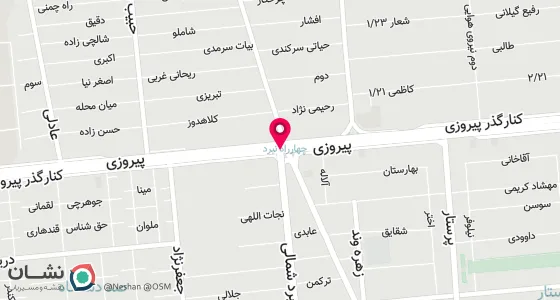 نقشه موقعیت تقریبی دفتر: تهران ، خیابان پیروزی ، چهار راه کوکا کولا ، مقابل ایستگاه مترو نبرد ، شماره 419 ، طبقه چهارم