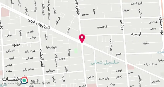 نقشه موقعیت تقریبی دفتر: تهران ، خیابان آذربایجان (بسمت غرب )، تقاطع خیابان خوش جنوبی ، طبقه اول پلاک849
