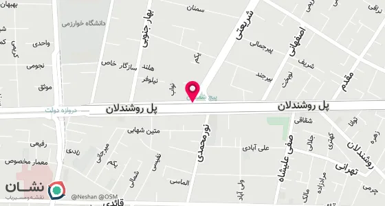 نقشه موقعیت تقریبی دفتر: تهران ، خیابان انقلاب ، پیچ شمیران ، ابتدای خیابان شریعتی ، پلاک20