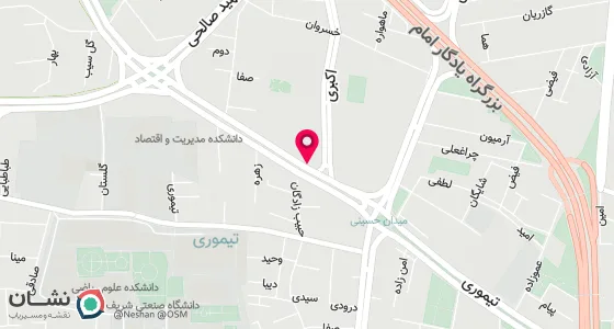 نقشه موقعیت تقریبی دفتر: تهران ، خیابان آزاری،روبروی دانشگاه صنعتی شریف،نبش کوچه شهیدگرانمایه،پلاک446،طبقه اول،واحد2