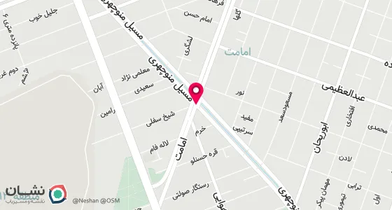 نقشه موقعیت تقریبی دفتر: تهران ، خ دماوند ، میدان امامت ، خ امامت ، مسیل منوچهری ، کوچه طاهری ،پ2