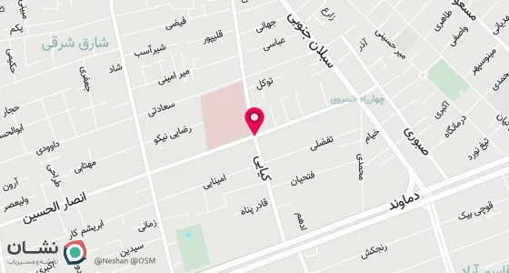 نقشه موقعیت تقریبی دفتر: تهران خیابان کارگر شمالی(امیر آباد)بالاتر از بیمارسنان قلب جنب بانک انصار پلاک1831 طبقه 3
