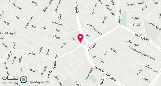 نقشه موقعیت تقریبی دفتر: سرقنات ابتدای خ شهید عالمی کوچه مختاری پلاک 4