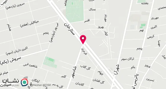 نقشه موقعیت تقریبی دفتر: تهران ، خیابان ستارخان ، ابتدای خیابان شادمهر ، پلاک918