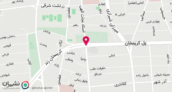 نقشه موقعیت تقریبی دفتر: تهران ، خیابان کریم خان زند ، نبش خیابان استاد نجات الهی ، شماره 295