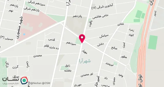 نقشه موقعیت تقریبی دفتر: تهران-ستارخان-خیابان پاتریس لومومبا- خیابان ملکوتی-کوچه دشتی-پلاک19 -طبقه اول-واحد1