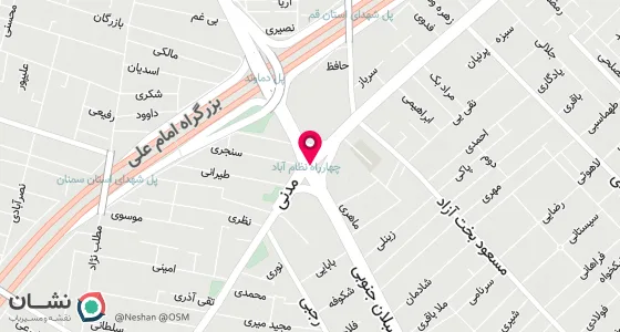 نقشه موقعیت تقریبی دفتر: تهران ، چهارراه نظام آباد ، طبقه فوقانی پاساژ شفقی