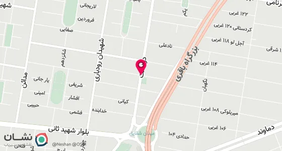 نقشه موقعیت تقریبی دفتر: نارمک خیابان دردشت جنوبی نبش کوچه 50 ساختمان گالیله پلاک 72