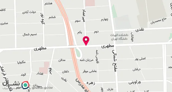 نقشه موقعیت تقریبی دفتر: تهران- خیابان میرعماد --پلاک11-واحد14