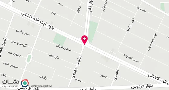 نقشه موقعیت تقریبی دفتر: تهران صادقیه خ ایت الله کاشانی خ سلیمی جهرمی پلاک106