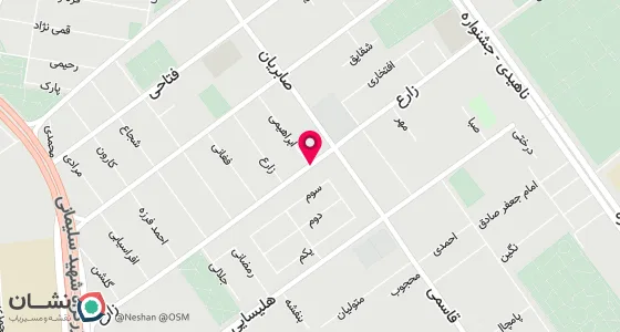 نقشه موقعیت تقریبی دفتر: تهران ، کیانشهر ، خ شهید ابراهیمی ، پلاک 115
