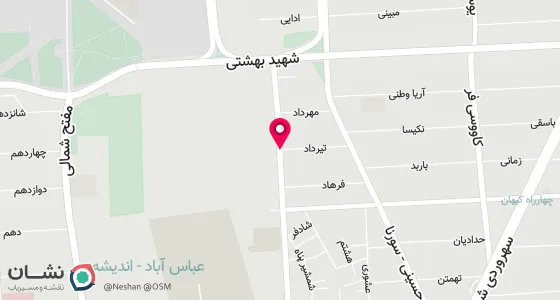 نقشه موقعیت تقریبی دفتر: شهرک اکباتان بلوار اصلی نبش کوچه تیرداد ساختمان نگین طبقه 3 واحد 9