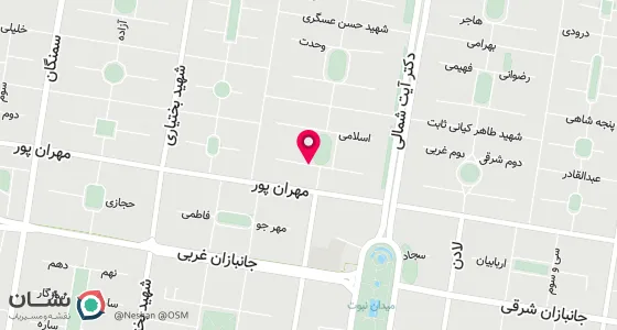 نقشه موقعیت تقریبی دفتر: میدان رسالت ضلع جنوب غربی میدان پشت فضای سبز نبش خیابان 53