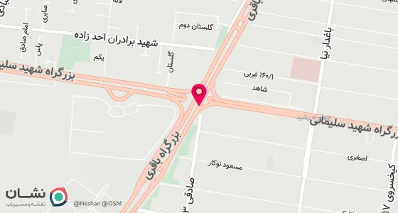 نقشه موقعیت تقریبی دفتر: تهران تهرانپارس اتوبان باقری بین رسالت وفرجام نبش162غربی ساختمان نیلوفر پلاک45ط2واحد5 نرسیده به اتشنشانی0