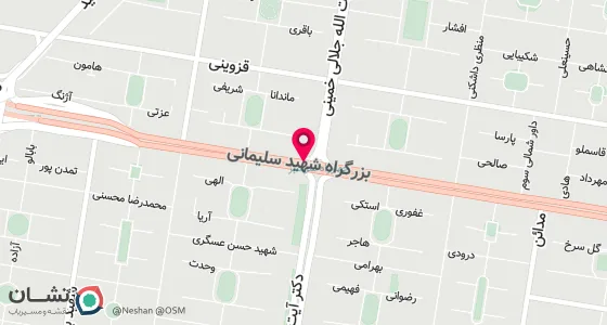 نقشه موقعیت تقریبی دفتر: تهران ، نارمک ، چهار راه سرسبز ، 45متری رسالت ، پلاک727