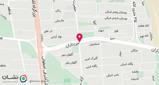نقشه موقعیت تقریبی دفتر: تهران ،بلوار مرزداران،نرسیده به خ ناهید ،پلاک 204، واحد 7