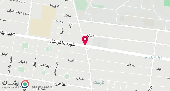 نقشه موقعیت تقریبی دفتر: تهران ، خیابان فرجام ، نرسیده به چهارراه حیدرخانی ، پلاک 736