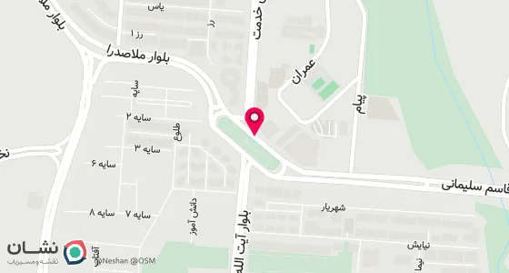 نقشه موقعیت تقریبی دفتر: پردیس- -فاز1-میدان عدالت -خ فروردین جنوبی -مجتمع رزمندگان گلستان - ب E2-واحد 3