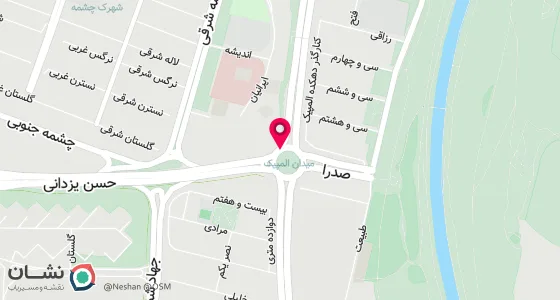 نقشه موقعیت تقریبی دفتر: بلوار دهکده المپیک زیبا دشت بالا میدان لاله خیابان شهید علیزاده پلاک 31 طبقه همکف