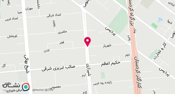 نقشه موقعیت تقریبی دفتر: خ 17 شهریور ، پایین تر از زیرگذر امیرکبیر ، نرسیده به چ شهید شیرازی پ 1114 ط سوم واحد 8