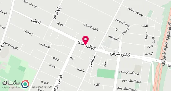 نقشه موقعیت تقریبی دفتر: تهران ، خیابان پاسداران ، بوستان دوم ، خیابان گیلان غربی ، کوچه موحد 2 ، پلاک 3