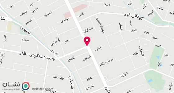 نقشه موقعیت تقریبی دفتر: تهران ، خیابان شریعتی ، خیابان وحید دستگردی (ظفر) خیابان فریدافشار ، بلوار آرش شرقی ، ابتدای خیابان دلیری( نونهالان) ، پلاک 3 ، طبقه همکف