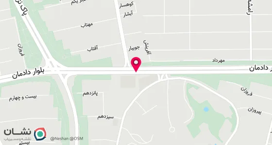 نقشه موقعیت تقریبی دفتر: تهران ، شهرک غرب ، بلوار دادمان ، پلاک88 ، طبقه اول ، واحد یک