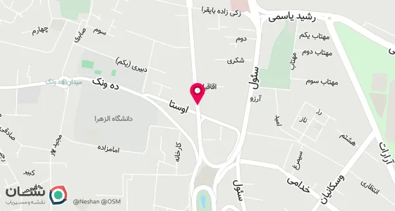 نقشه موقعیت تقریبی دفتر: خیابان شیخ بهایی شمالی پ 57