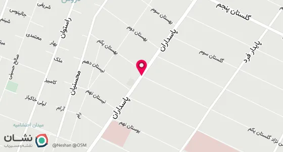 نقشه موقعیت تقریبی دفتر: پاسداران نبش گلستان یکم ساختمان پزشکان گلستان طبقه سوم واحد301