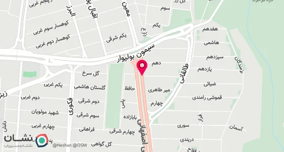 نقشه موقعیت تقریبی دفتر: پونک.نرسیده به انتهای اشرفی اصفهانی.روبروی ایستگاه بی ار تی.نبش کوجه اخلاقی8.ساختمان شادی.ط2