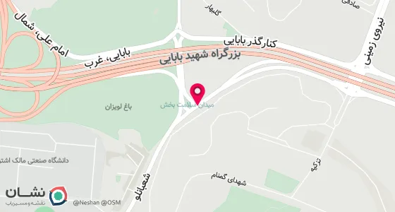 نقشه موقعیت تقریبی دفتر: تهران ، لویزان ، خیابان شهیدفرشادی ، پلاک108