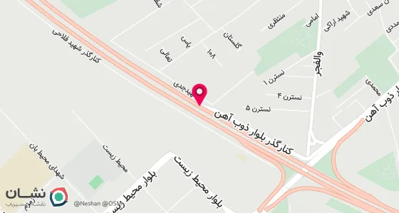 نقشه موقعیت تقریبی دفتر: کرج خیابان ذوب آهن چهل دستگاه پلاک 87 طبقه دوم