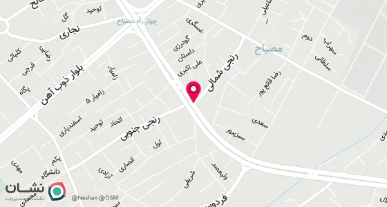 نقشه موقعیت تقریبی دفتر: کرج- چهارراه هفت تیر - ضلع شمال غربی - کوچه لاله 1 - پلاک 14 - ساختمان نیکو -طبقه 2