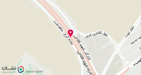 نقشه موقعیت تقریبی دفتر: کرج - میان جاده ابتدای ورودی کرج نو ساختمان افق (روبرو ایستگاه تاکسی)