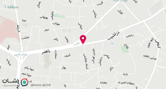 نقشه موقعیت تقریبی دفتر: تجریش سه راه نیاوران اول خ دزاشیب بالای صندوق ذخیره بعثت