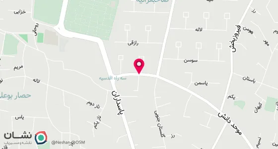 نقشه موقعیت تقریبی دفتر: تهران ، اقدسیه ، روبروی مسجد امام صادق (ع) ، پلاک 34 طیقه سوم