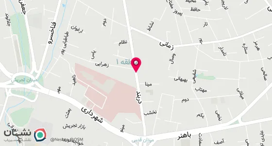 نقشه موقعیت تقریبی دفتر: تهران ، تجریش ، میدان قدس ، ابتدای خیابان دربند ، پلاک 3 ، طبقه دوم
