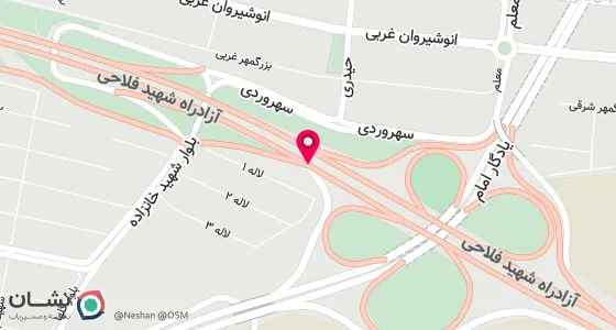 نقشه موقعیت تقریبی دفتر: کرج - چهار راه طالقانی - ضلع جنوب شرقی - ساختمان یادگاری - واحد 3