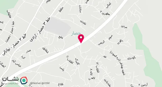 نقشه موقعیت تقریبی دفتر: کرج -گرمدره خ 12 متری مقابل ایران گاز پلاک 121