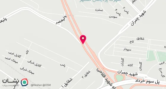 نقشه موقعیت تقریبی دفتر: کرج فردیس سه راه حافظیه پاساژ ولیعصر طبقه دوم
