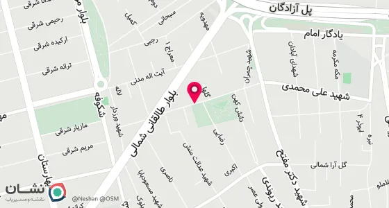 نقشه موقعیت تقریبی دفتر: کرج بلوار امام زاده حسن (ع) ، روبروی مصلی ، جنب آموزشگاه رانندگی نوید طبقه اول پلاک 521
