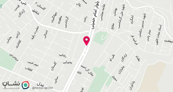 نقشه موقعیت تقریبی دفتر: کرج . میانجاده بلوار امام خمینی نبش کوچه 18 ساختمان دی واحد 14
