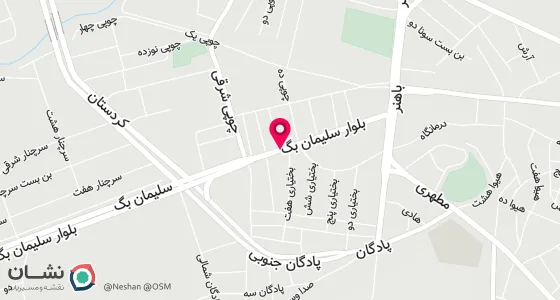 نقشه موقعیت تقریبی دفتر: خیابان سلیمان بگ کوچه گوله سوره 11.