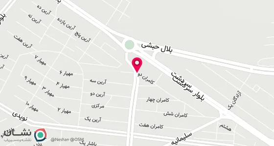 نقشه موقعیت تقریبی دفتر: کردستان، شهرستان بانه، خیابان شهید مطهری، جنب مسجد رسالت، کوچه شکوفه 2، پلاک 1، منزل امام جمعه