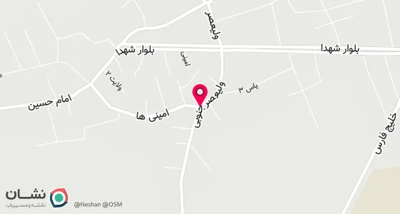 نقشه موقعیت تقریبی دفتر: ارداق خیابان حضرت ولی عصر(عج)جنوبی کوچه شهید امینیها گوچه ایثاریک پلاک 4