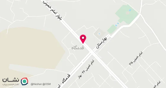 نقشه موقعیت تقریبی دفتر: قدمگاه-بلوار امام خمینی-جنب دادگستری