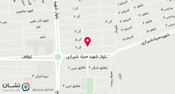 نقشه موقعیت تقریبی دفتر: زنجان خدابنده میدان سهروردی خ آذر6 پ 3